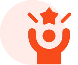 Person icon with star above head.
